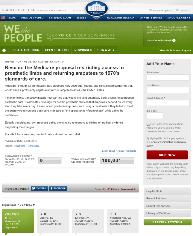 We the People Petition